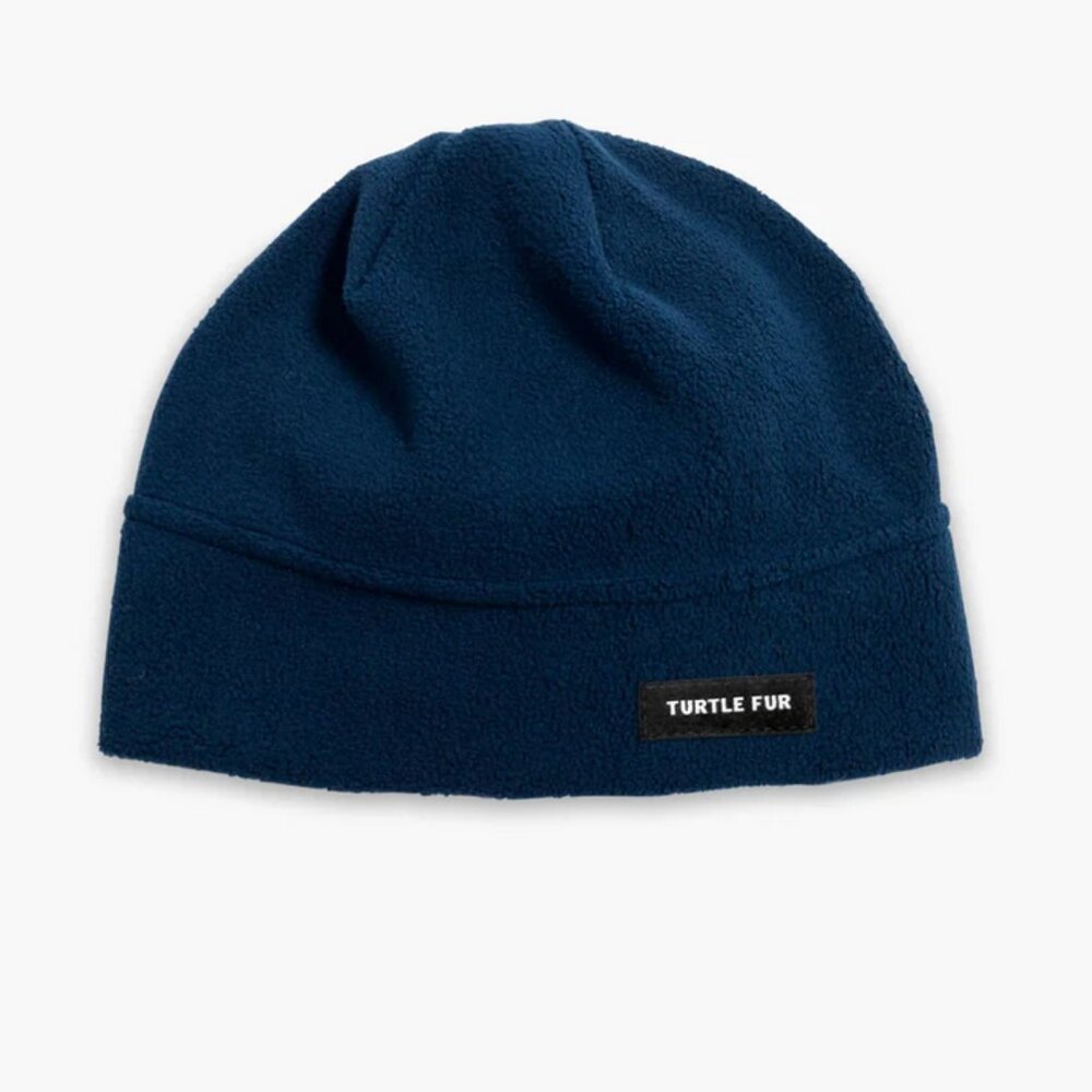 Chelonia 150 Beanie Navy Blue, Black All Season Fleece New With Tags- Set of 2 - Picture 2 of 6